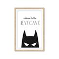 Picture of Welcome to the Batcave White _GroupedProduct_Rectangle_Portrait_Mini_ _GroupedProduct_Rectangle_Portrait_Framed_Matted_