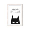Picture of Welcome to the Batcave White _GroupedProduct_Rectangle_Portrait_Mini_ _GroupedProduct_Rectangle_Portrait_Framed_Matted_