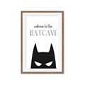 Picture of Welcome to the Batcave White _GroupedProduct_Rectangle_Portrait_Mini_ _GroupedProduct_Rectangle_Portrait_Framed_Matted_