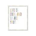 Picture of Life is Cool kids  _GroupedProduct_Rectangle_Portrait_Mini_ _GroupedProduct_Rectangle_Portrait_Framed_Matted_