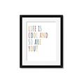 Picture of Life is Cool kids  _GroupedProduct_Rectangle_Portrait_Mini_ _GroupedProduct_Rectangle_Portrait_Framed_Matted_