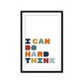 Picture of Hard think Kids _GroupedProduct_Rectangle_Portrait_Mini_ _GroupedProduct_Rectangle_Portrait_Framed_Matted_