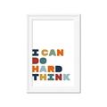 Picture of Hard think Kids _GroupedProduct_Rectangle_Portrait_Mini_ _GroupedProduct_Rectangle_Portrait_Framed_Matted_