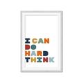 Picture of Hard think Kids _GroupedProduct_Rectangle_Portrait_Mini_ _GroupedProduct_Rectangle_Portrait_Framed_Matted_