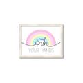 Picture of Wash your hands pastel  _GroupedProduct_Rectangle_Landscape_Mini_ _GroupedProduct_Rectangle_Landscape_Framed_Matted_