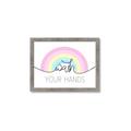 Picture of Wash your hands pastel  _GroupedProduct_Rectangle_Landscape_Mini_ _GroupedProduct_Rectangle_Landscape_Framed_Matted_