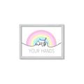 Picture of Wash your hands pastel  _GroupedProduct_Rectangle_Landscape_Mini_ _GroupedProduct_Rectangle_Landscape_Framed_Matted_