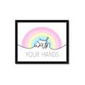 Picture of Wash your hands pastel  _GroupedProduct_Rectangle_Landscape_Mini_ _GroupedProduct_Rectangle_Landscape_Framed_Matted_