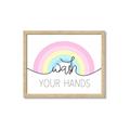 Picture of Wash your hands pastel  _GroupedProduct_Rectangle_Landscape_Mini_ _GroupedProduct_Rectangle_Landscape_Framed_Matted_