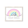 Picture of Wash your hands pastel  _GroupedProduct_Rectangle_Landscape_Mini_ _GroupedProduct_Rectangle_Landscape_Framed_Matted_