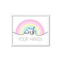 Picture of Wash your hands pastel  _GroupedProduct_Rectangle_Landscape_Mini_ _GroupedProduct_Rectangle_Landscape_Framed_Matted_
