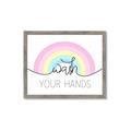 Picture of Wash your hands pastel  _GroupedProduct_Rectangle_Landscape_Mini_ _GroupedProduct_Rectangle_Landscape_Framed_Matted_