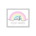 Picture of Wash your hands pastel  _GroupedProduct_Rectangle_Landscape_Mini_ _GroupedProduct_Rectangle_Landscape_Framed_Matted_