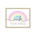 Picture of Wash your hands pastel  _GroupedProduct_Rectangle_Landscape_Mini_ _GroupedProduct_Rectangle_Landscape_Framed_Matted_