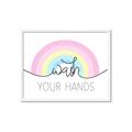 Picture of Wash your hands pastel  _GroupedProduct_Rectangle_Landscape_Mini_ _GroupedProduct_Rectangle_Landscape_Framed_Matted_