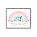 Picture of Wash your hands pastel  _GroupedProduct_Rectangle_Landscape_Mini_ _GroupedProduct_Rectangle_Landscape_Framed_Matted_
