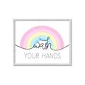 Picture of Wash your hands pastel  _GroupedProduct_Rectangle_Landscape_Mini_ _GroupedProduct_Rectangle_Landscape_Framed_Matted_