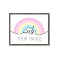 Picture of Wash your hands pastel  _GroupedProduct_Rectangle_Landscape_Mini_ _GroupedProduct_Rectangle_Landscape_Framed_Matted_