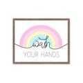 Picture of Wash your hands pastel  _GroupedProduct_Rectangle_Landscape_Mini_ _GroupedProduct_Rectangle_Landscape_Framed_Matted_