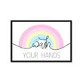 Picture of Wash your hands pastel  _GroupedProduct_Rectangle_Landscape_Mini_ _GroupedProduct_Rectangle_Landscape_Framed_Matted_