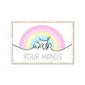 Picture of Wash your hands pastel  _GroupedProduct_Rectangle_Landscape_Mini_ _GroupedProduct_Rectangle_Landscape_Framed_Matted_