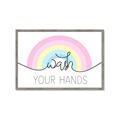 Picture of Wash your hands pastel  _GroupedProduct_Rectangle_Landscape_Mini_ _GroupedProduct_Rectangle_Landscape_Framed_Matted_