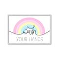 Picture of Wash your hands pastel  _GroupedProduct_Rectangle_Landscape_Mini_ _GroupedProduct_Rectangle_Landscape_Framed_Matted_