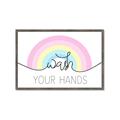 Picture of Wash your hands pastel  _GroupedProduct_Rectangle_Landscape_Mini_ _GroupedProduct_Rectangle_Landscape_Framed_Matted_