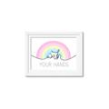 Picture of Wash your hands pastel  _GroupedProduct_Rectangle_Landscape_Mini_ _GroupedProduct_Rectangle_Landscape_Framed_Matted_