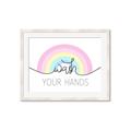 Picture of Wash your hands pastel  _GroupedProduct_Rectangle_Landscape_Mini_ _GroupedProduct_Rectangle_Landscape_Framed_Matted_