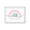 Picture of Wash your hands pastel  _GroupedProduct_Rectangle_Landscape_Mini_ _GroupedProduct_Rectangle_Landscape_Framed_Matted_