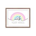 Picture of Wash your hands pastel  _GroupedProduct_Rectangle_Landscape_Mini_ _GroupedProduct_Rectangle_Landscape_Framed_Matted_