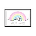 Picture of Wash your hands pastel  _GroupedProduct_Rectangle_Landscape_Mini_ _GroupedProduct_Rectangle_Landscape_Framed_Matted_