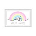 Picture of Wash your hands pastel  _GroupedProduct_Rectangle_Landscape_Mini_ _GroupedProduct_Rectangle_Landscape_Framed_Matted_