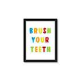 Picture of Brush your teeth multi Colour I _GroupedProduct_Rectangle_Portrait_Mini_ _GroupedProduct_Rectangle_Portrait_Framed_Matted_