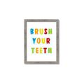 Picture of Brush your teeth multi Colour I _GroupedProduct_Rectangle_Portrait_Mini_ _GroupedProduct_Rectangle_Portrait_Framed_Matted_