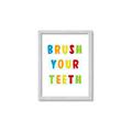 Picture of Brush your teeth multi Colour I _GroupedProduct_Rectangle_Portrait_Mini_ _GroupedProduct_Rectangle_Portrait_Framed_Matted_