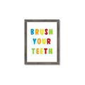 Picture of Brush your teeth multi Colour I _GroupedProduct_Rectangle_Portrait_Mini_ _GroupedProduct_Rectangle_Portrait_Framed_Matted_