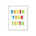 Picture of Brush your teeth multi Colour I _GroupedProduct_Rectangle_Portrait_Mini_ _GroupedProduct_Rectangle_Portrait_Framed_Matted_