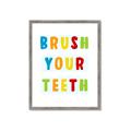 Picture of Brush your teeth multi Colour I _GroupedProduct_Rectangle_Portrait_Mini_ _GroupedProduct_Rectangle_Portrait_Framed_Matted_