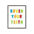 Picture of Brush your teeth multi Colour I _GroupedProduct_Rectangle_Portrait_Mini_ _GroupedProduct_Rectangle_Portrait_Framed_Matted_