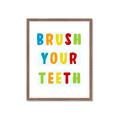 Picture of Brush your teeth multi Colour I _GroupedProduct_Rectangle_Portrait_Mini_ _GroupedProduct_Rectangle_Portrait_Framed_Matted_