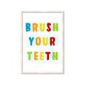 Picture of Brush your teeth multi Colour I _GroupedProduct_Rectangle_Portrait_Mini_ _GroupedProduct_Rectangle_Portrait_Framed_Matted_