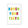 Picture of Brush your teeth multi Colour I _GroupedProduct_Rectangle_Portrait_Mini_ _GroupedProduct_Rectangle_Portrait_Framed_Matted_