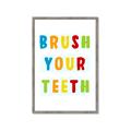 Picture of Brush your teeth multi Colour I _GroupedProduct_Rectangle_Portrait_Mini_ _GroupedProduct_Rectangle_Portrait_Framed_Matted_