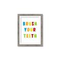Picture of Brush your teeth multi Colour I _GroupedProduct_Rectangle_Portrait_Mini_ _GroupedProduct_Rectangle_Portrait_Framed_Matted_