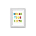 Picture of Brush your teeth multi Colour I _GroupedProduct_Rectangle_Portrait_Mini_ _GroupedProduct_Rectangle_Portrait_Framed_Matted_