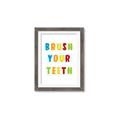 Picture of Brush your teeth multi Colour I _GroupedProduct_Rectangle_Portrait_Mini_ _GroupedProduct_Rectangle_Portrait_Framed_Matted_
