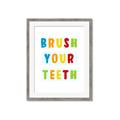 Picture of Brush your teeth multi Colour I _GroupedProduct_Rectangle_Portrait_Mini_ _GroupedProduct_Rectangle_Portrait_Framed_Matted_