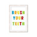 Picture of Brush your teeth multi Colour I _GroupedProduct_Rectangle_Portrait_Mini_ _GroupedProduct_Rectangle_Portrait_Framed_Matted_